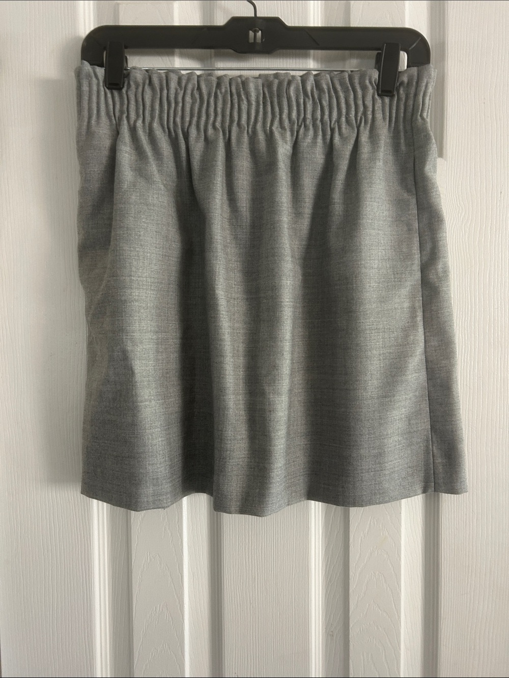 J CREW WOOL BLEND ELASTIC WAISTBAND MINI SKIRT LINED W PICKETS SIZE 6